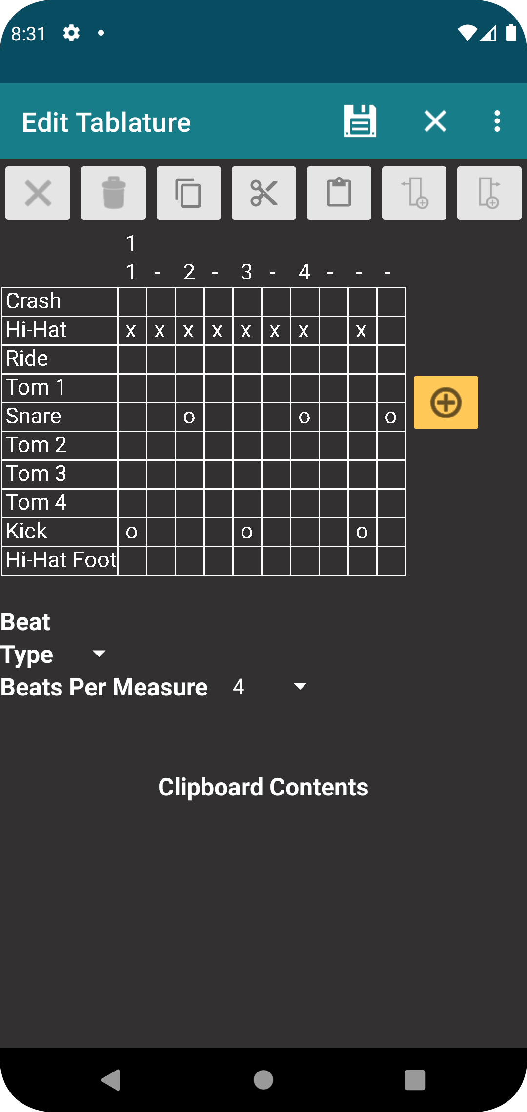 Edit Tablature